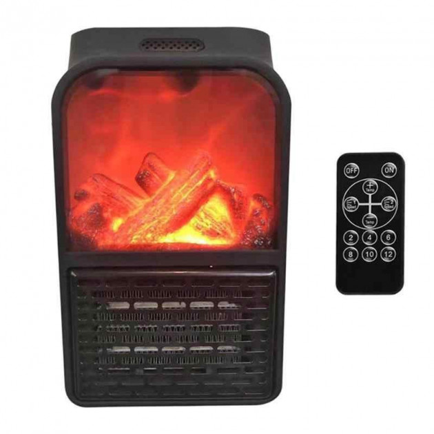 Портативний обігрівач Flame heater з LCD дисплеєм та пультом 500 Вт