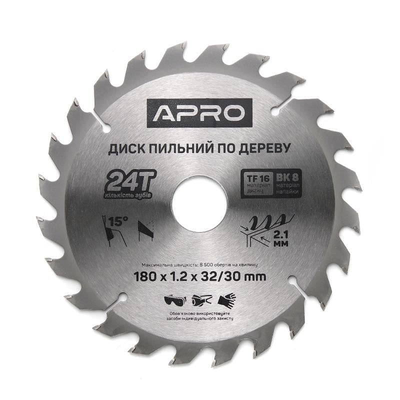 Диск пильный по дереву Apro 180х32/30х24T (830138)