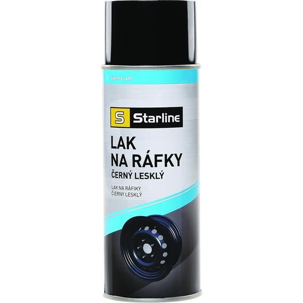 Краска-лак STARLINE спрей 400 мл Черный глянцевый (ACST041)