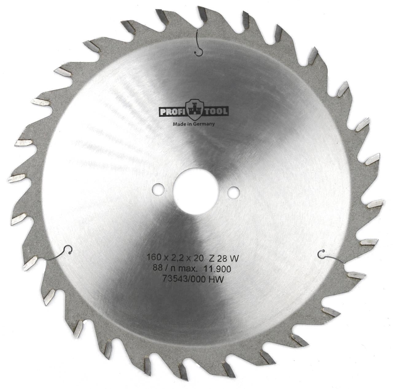 Диск пиляльний PROFITOOL Z 28 W 160х2.2х1.4х20 мм (2116004)