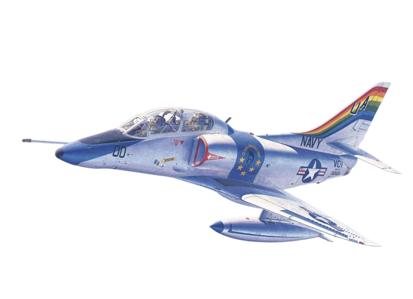 Сборная модель самолета HASEGAWA TA-4J SKYHAWK (07243)