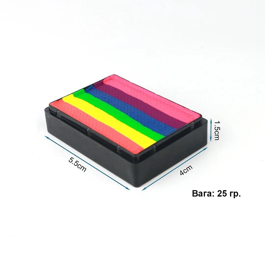 Аквагрим флуоресцентний Mekolor палітра райдужних кольорів (WN-6-MK-8601) - фото 6 Аквагрим флуоресцентний Mekolor палітра райдужних кольорів (WN-6-MK-8601) - фото 6