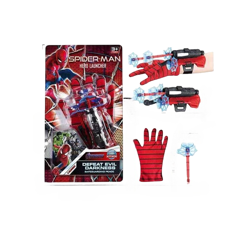 Набір супергероя Спайдермен A-Toys BJ399 рукавичка що стріляє/кулі з присосками 3 шт. (MTT-198147) Набір супергероя Спайдермен A-Toys BJ399 рукавичка що стріляє/кулі з присосками 3 шт. (MTT-198147)