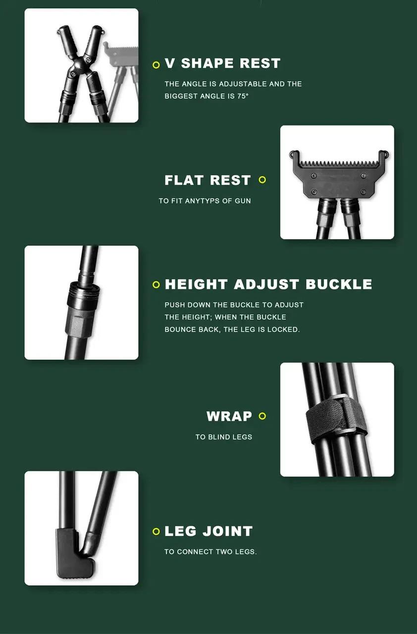 Подставка для стрельбы Fiery Deer Quadra высота 90-180 см - фото 2 Подставка для стрельбы Fiery Deer Quadra высота 90-180 см - фото 2