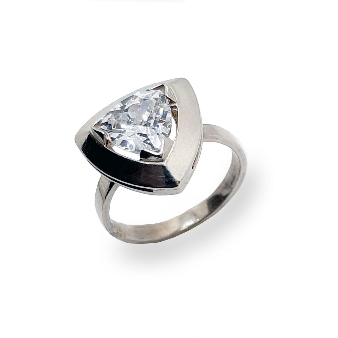 Кольцо серебро треугольник 925° 4,10 г р. 16,5 (1969959138)