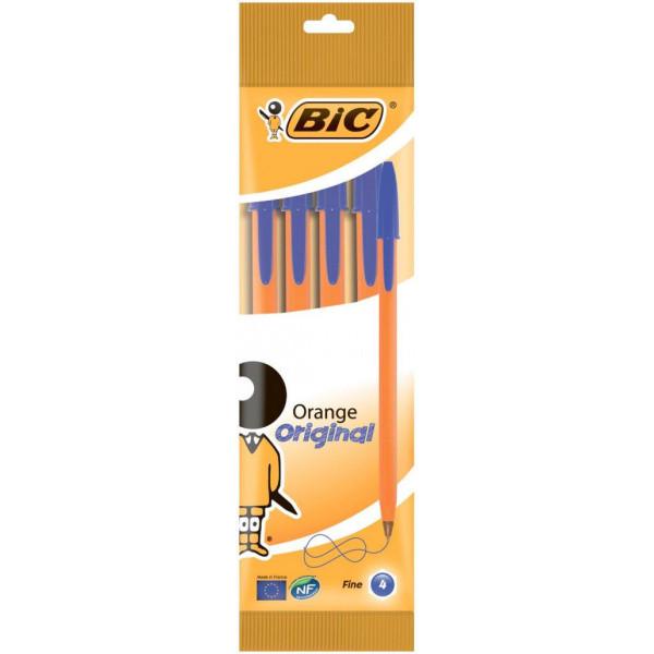 Набір ручок кулькових BIC Orange 4 шт Синя (bc8308521) - фото 2