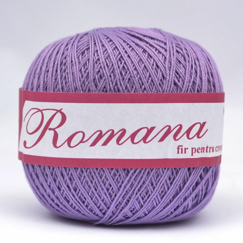 Пряжа хлопковая Romanofir Romana 1224 Сирень (6954)