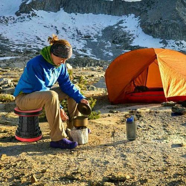 Табурет туристический выдвижной RStool телескопический для кемпинга и рыбалки Красный - фото 7 Табурет туристический выдвижной RStool телескопический для кемпинга и рыбалки Красный - фото 7