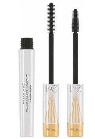 Туш для вій Max Factor Masterpiece 2в1 Lash Wow Volume & Length Mascara Об'єм та подовження 7 мл Black (2186431148)