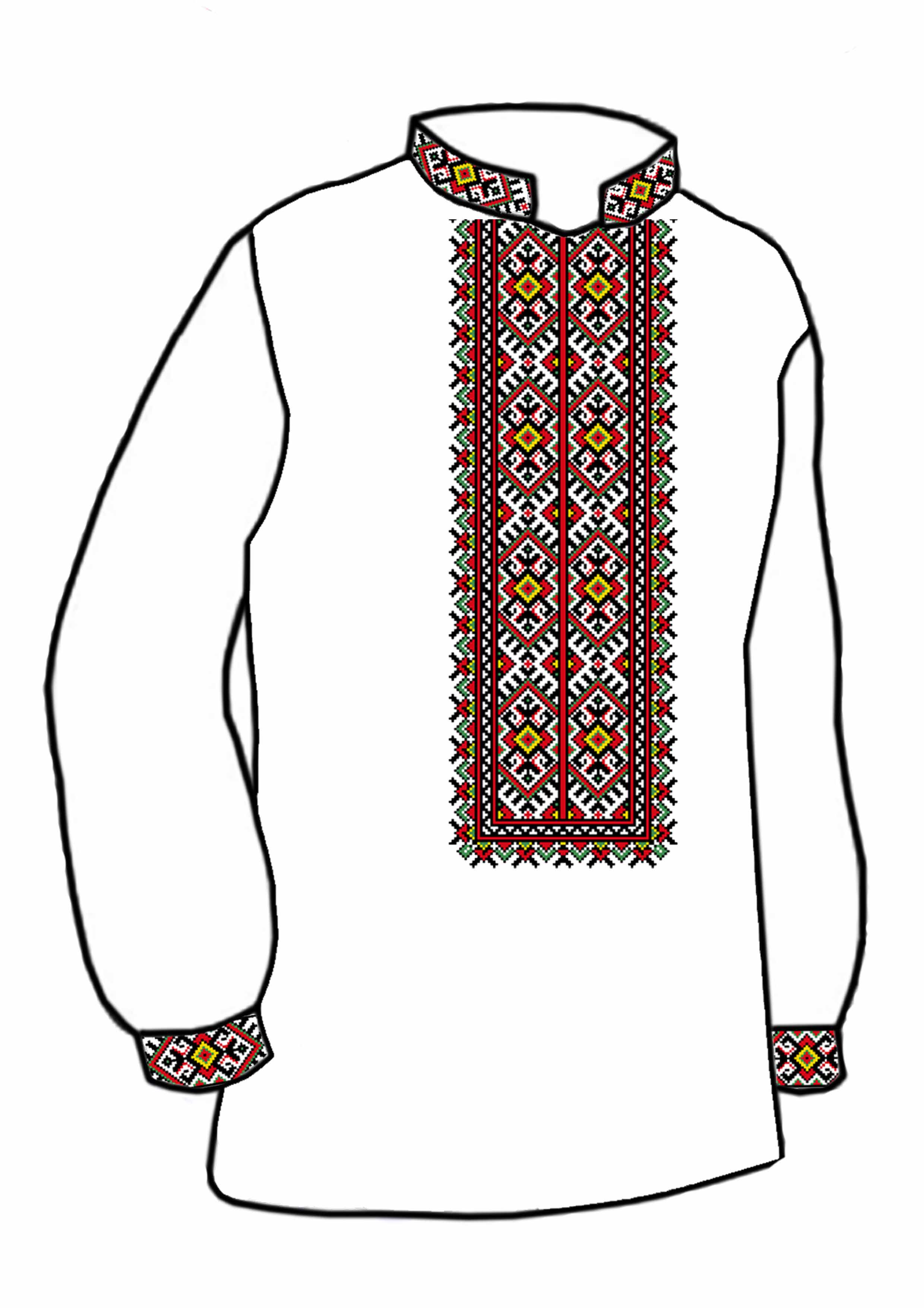 Заготовка для вишивки нитками або бісером/сорочка чоловіча не пошита СЧД-211 домоткане полотно Заготовка для вишивки нитками або бісером/сорочка чоловіча не пошита СЧД-211 домоткане полотно