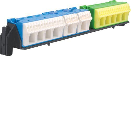 Тримач з клемами Hager PE/N 21хN+20xPE/5xN+6xPE для 4/5 рядних VZ464 (140622)