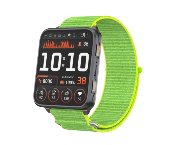 Ремешок Nylon для смарт-часов Garmin Venu X1 22 мм Салатовый