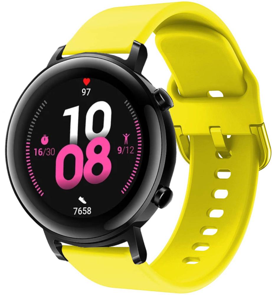 Ремешок Style для Huawei Watch GT 2 42 мм Yellow (21026) - фото 1 Ремешок Style для Huawei Watch GT 2 42 мм Yellow (21026) - фото 1