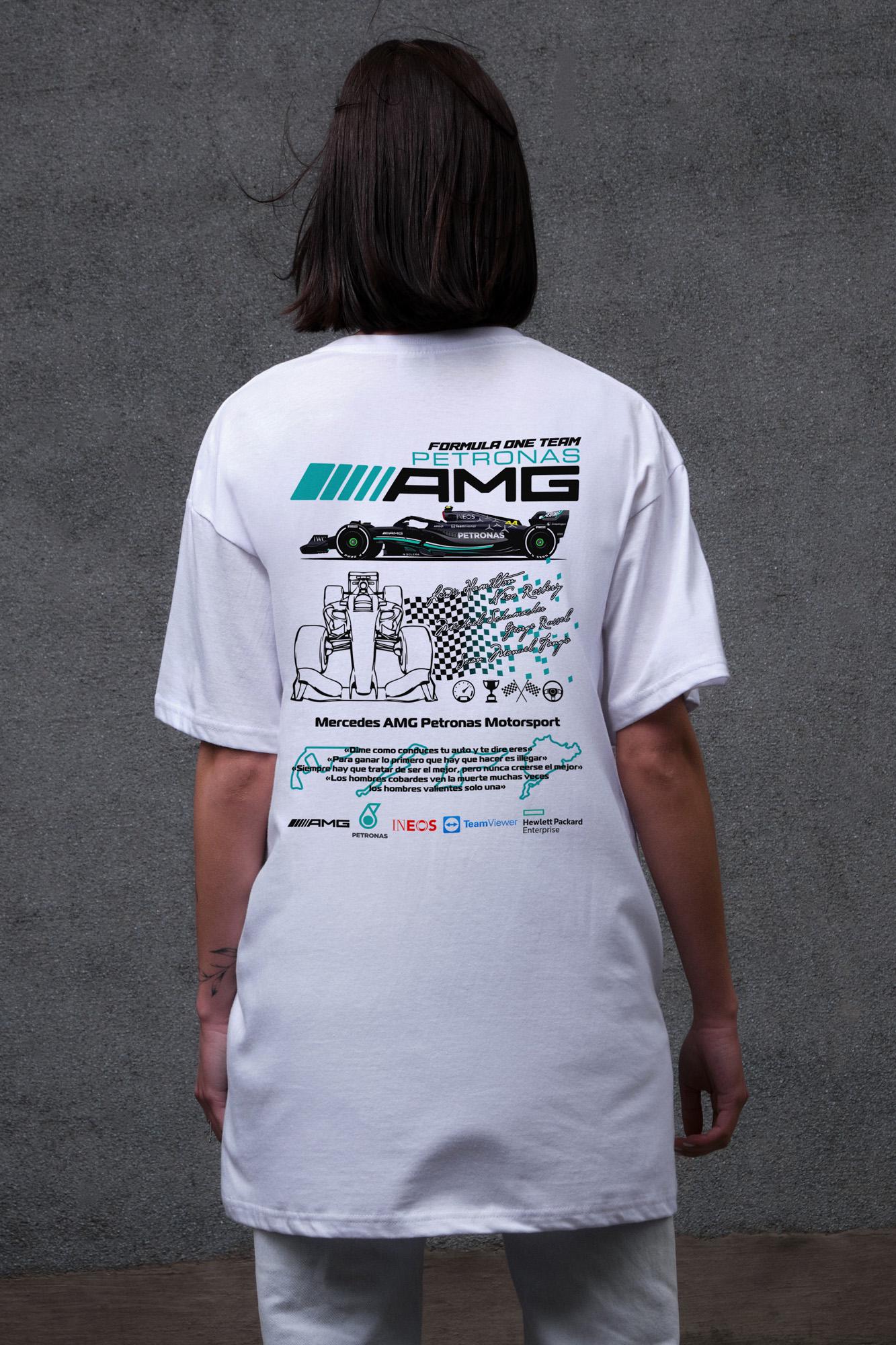 Футболка женская Without с принтом AMG оверсайз L/XL White (L8049663) Футболка женская Without с принтом AMG оверсайз L/XL White (L8049663)