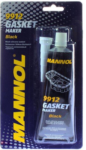 Силіконовий герметик Mannol 9912 Silicone-Gasket 85 г Чорний (9912)