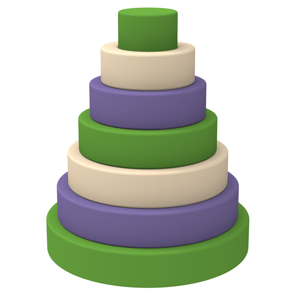 Набор мягких модулей Kidigo Пирамида 7 элементов 90х90х110 см Разноцветный (1419112874)