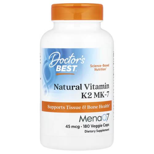Витамин К Doctor's Best Vitamin K2 MK-7 45 mcg 180 Veggie Caps (DRB-00356) Витамин К Doctor's Best Vitamin K2 MK-7 45 mcg 180 Veggie Caps (DRB-00356)