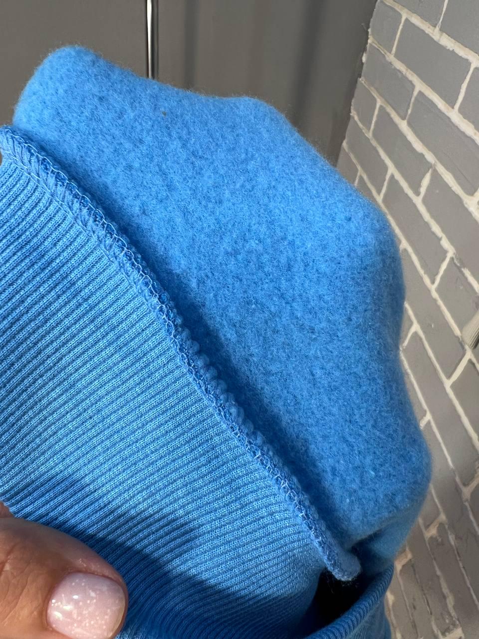 Свитшот женский QUZEN 488 long beach флис утепленный M Голубой (880) - фото 4 Свитшот женский QUZEN 488 long beach флис утепленный M Голубой (880) - фото 4