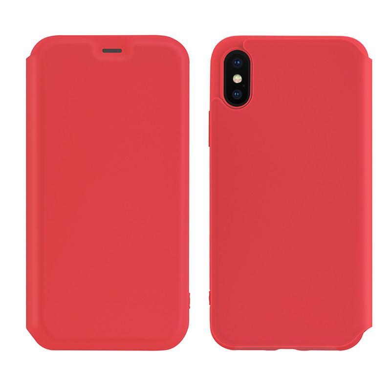 Чохол-книжка Hoco Colorful series liquid silicone case для Apple iPhone X / XS Red