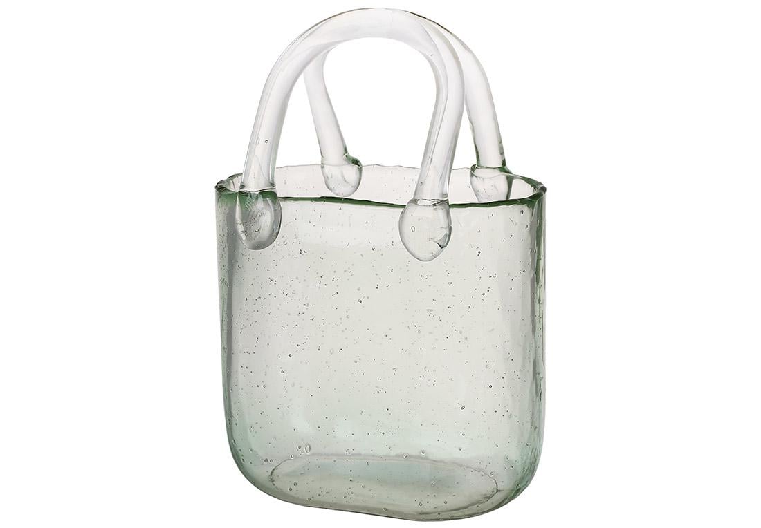 Ваза стеклянная в форме сумочки 15x9x22,5 см (992-510)