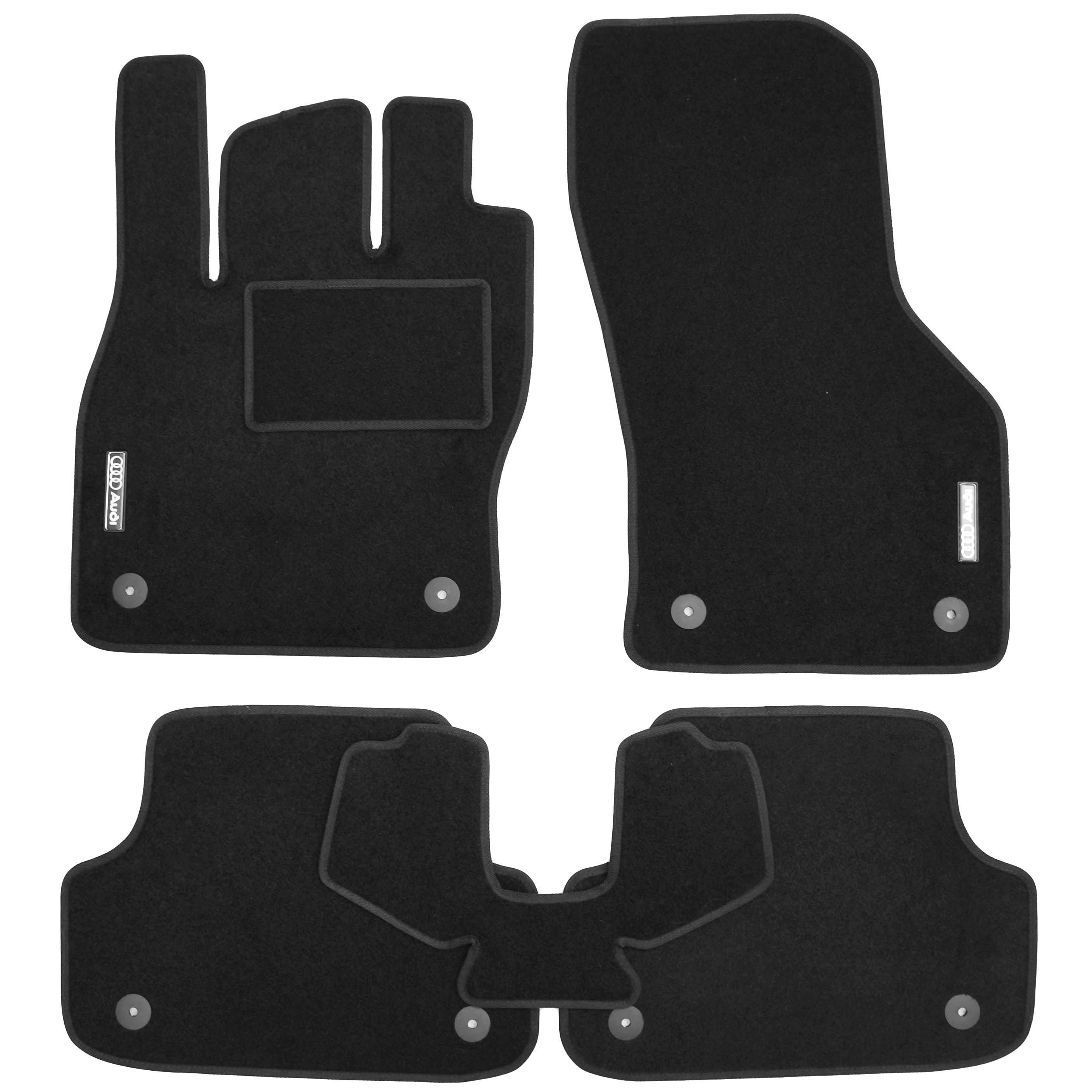 Коврики в салон для Audi A3 8V 2012-2020 текстильные Черный