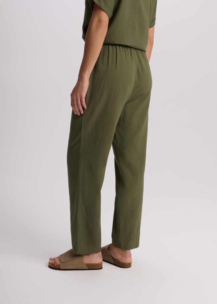 Брюки вільні жіночі Diverse LENEA р. 36 Хакі (5905384144362) - фото 5