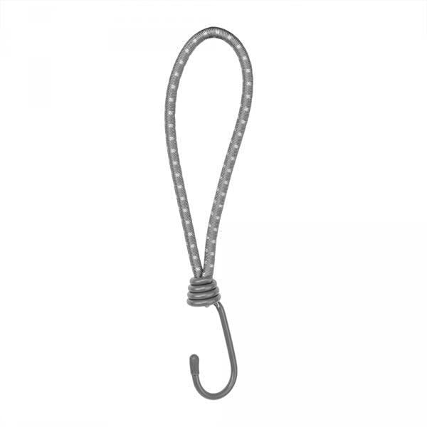 Петля еластична Bradas PVC Bungee Cord Hook з гачком 20 см 25 шт. (BCH4-0620GY-B)
