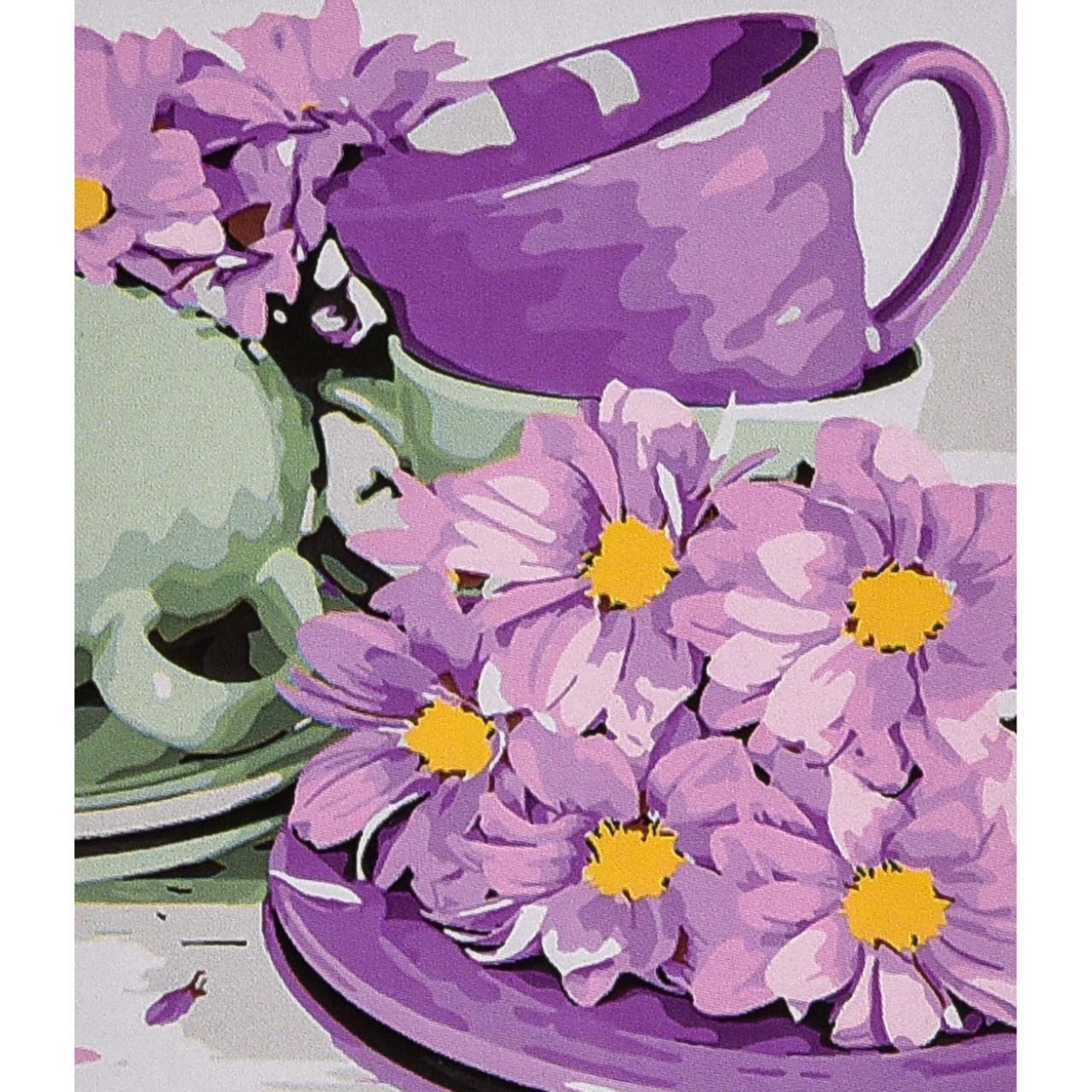 Картина по номерам Strateg Премиум Лавандовое настроение 30х40 см (SS1197)