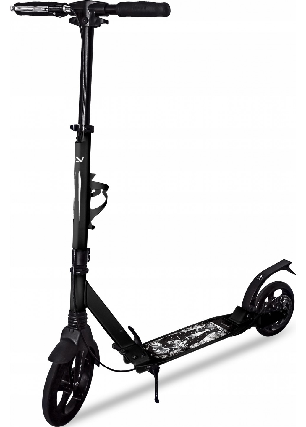 Самокат с дисковым тормозом SportVida черный