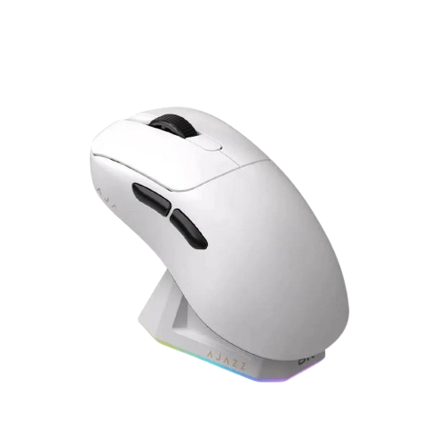 Мышка компьютерная Ajazz AJ179 Pro 26000DPI PAW3395 8K Bluetooth и док-станция White