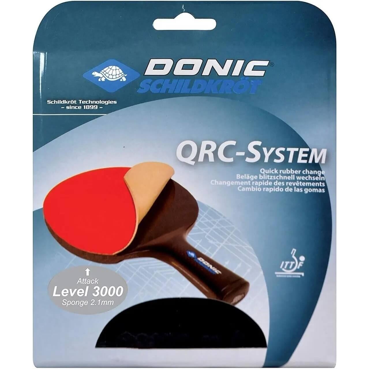 Набор накладок для ракеток Donic QRC LEVEL 3000 ENERGY Черно-красный (752578)