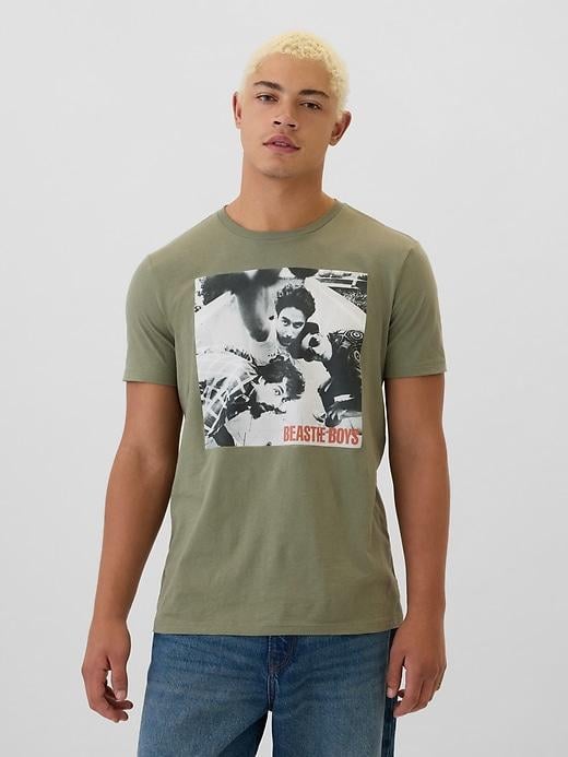 Футболка мужская GAP Beastie Boys Graphic T-Shirt S Зеленый (4826241296597)