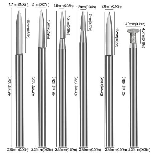 Набор фрез по дереву для гравёра хвостовик 2,35 мм сталь 6 шт. в кейсе (928114) - фото 5 Набор фрез по дереву для гравёра хвостовик 2,35 мм сталь 6 шт. в кейсе (928114) - фото 5