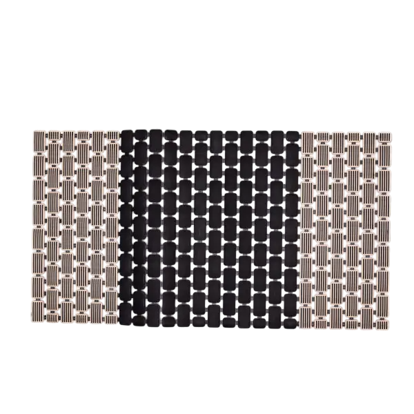 Килимок для душового піддону на присосках 73х40 см Сірий/Чорний (HP-42-7B)