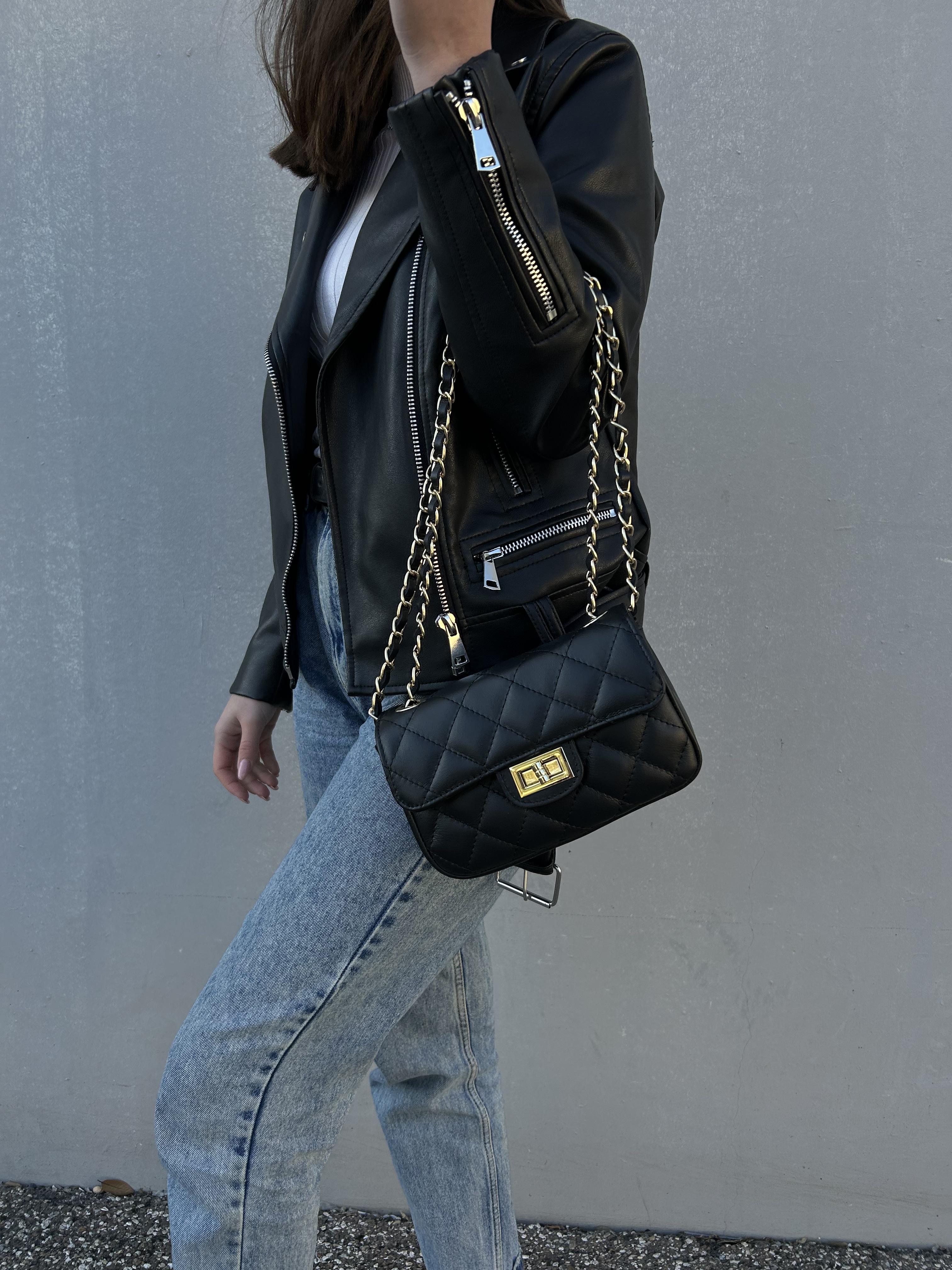 Сумка жіноча з натуральної шкіри Чорний (IT-1023-1) - фото 6