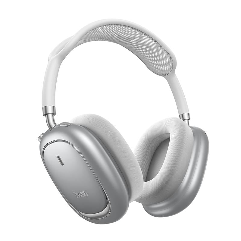 Навушники бездротові накладні Hoco W68 Calma ANC noise-canceling BT headphones App Silver (6942007674010)