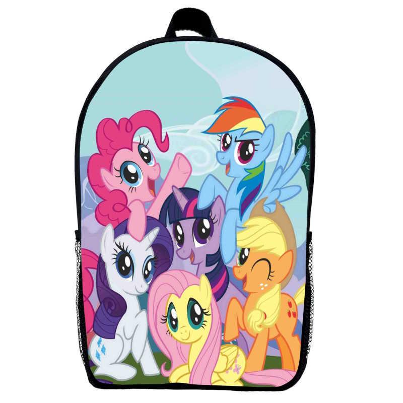 Школьный рюкзак детский с принтом My little pony 06 29х21х9 см 5 л Черный (2207687788)