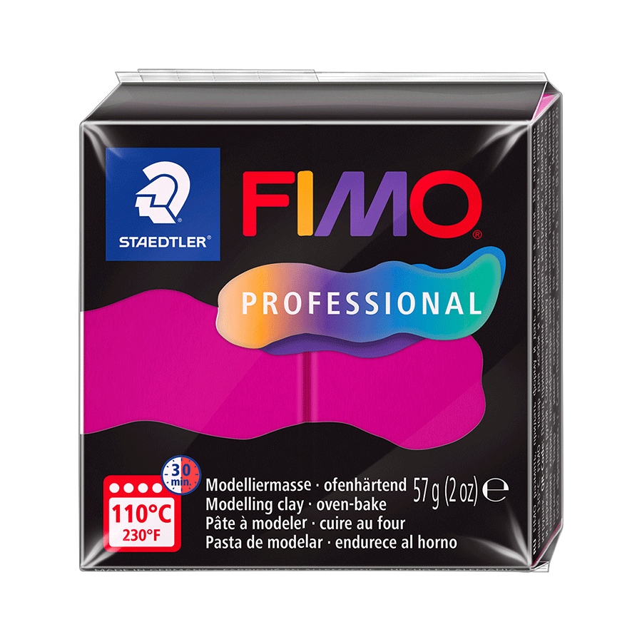 Глина полимерная Fimo Professional 57 г Маджента (8040-210)