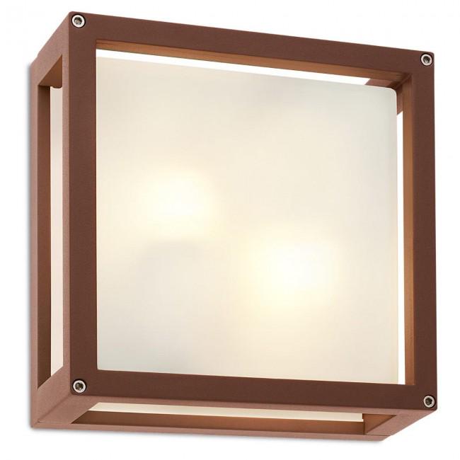 Светильник потолочный Redo Brick Ap/Pl E27 2X42 W Ip54 R Sq 5.1.1 (9893)