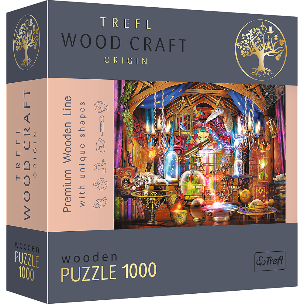 Пазли фігурні з дерева Trefl Кімната чаклуна 1000 елементів (5900511201468 20146)