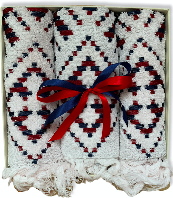 Набір жакардових рушників подарунковий White - фото 1 Набір жакардових рушників подарунковий White - фото 1