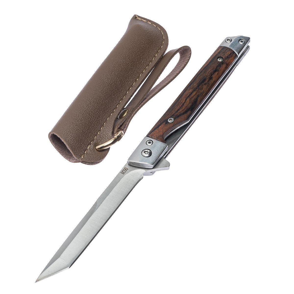 Ніж складаний Aiboduo M390 A1021 з дерев'яною рукояткою (23116)