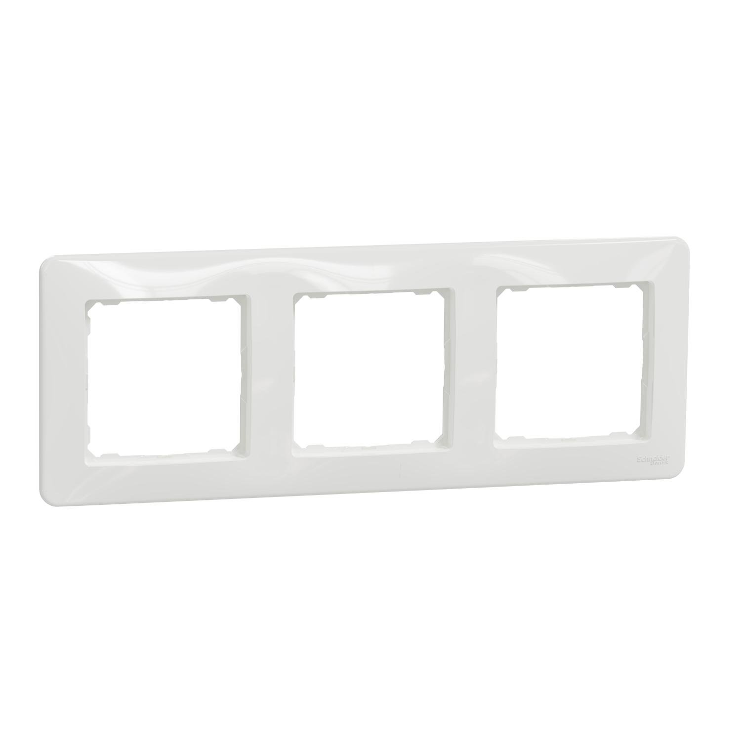 Рамка трехместная Schneider Electric Sedna Design Белый (SDD311803)