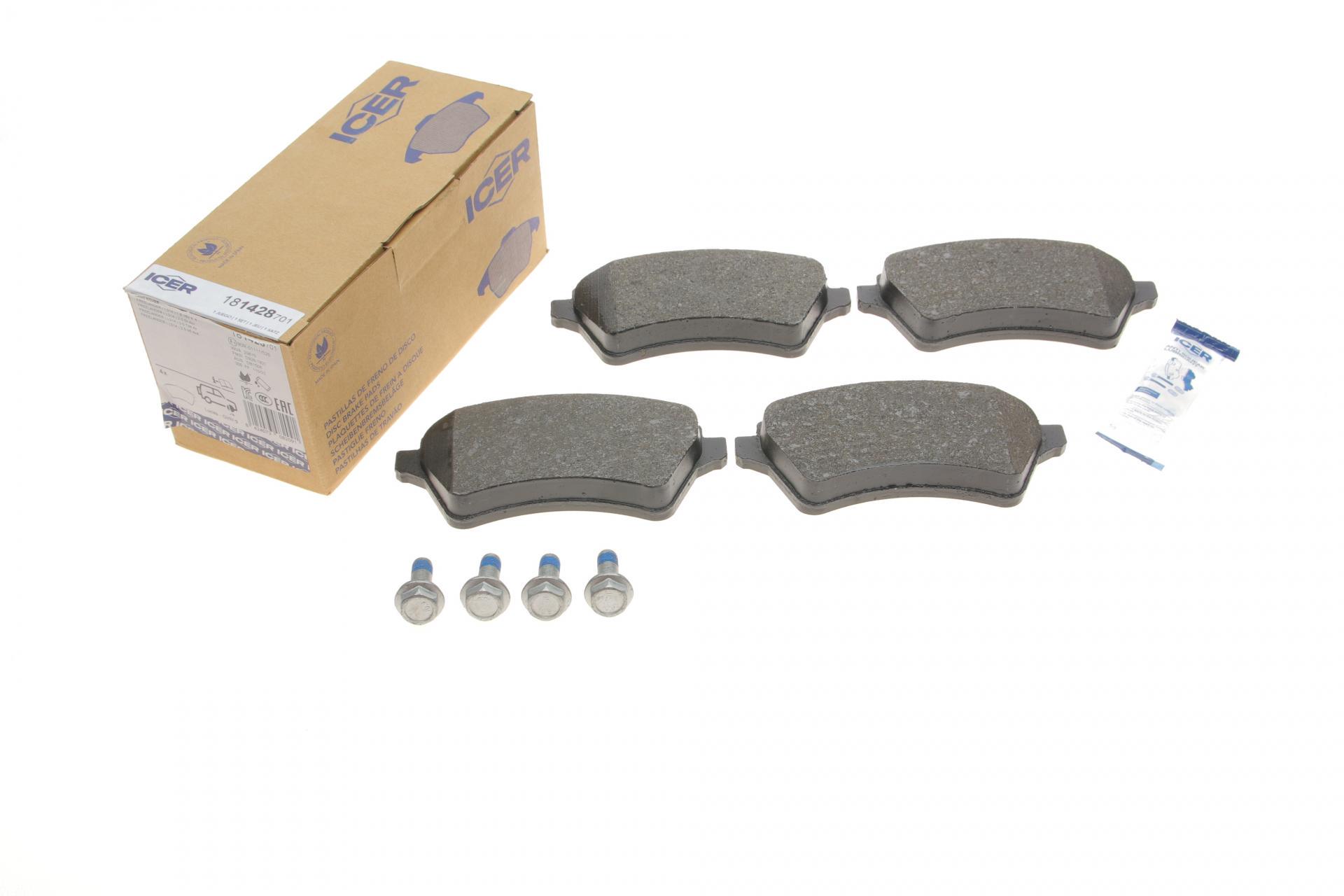 Колодки тормозные передние ICER Land Rover Freelander 98-06 (181428-701 ICER) Колодки тормозные передние ICER Land Rover Freelander 98-06 (181428-701 ICER)