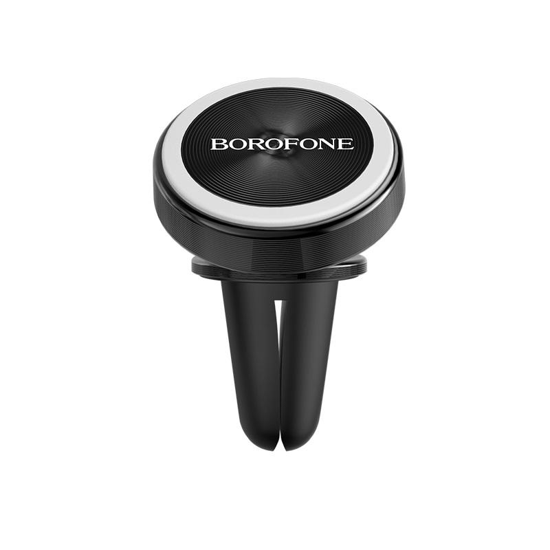 Тримач автомобільний BOROFONE BH6 Platinum металевий magnetic in-car holder for air outlet Black (550311) Тримач автомобільний BOROFONE BH6 Platinum металевий magnetic in-car holder for air outlet Black (550311)
