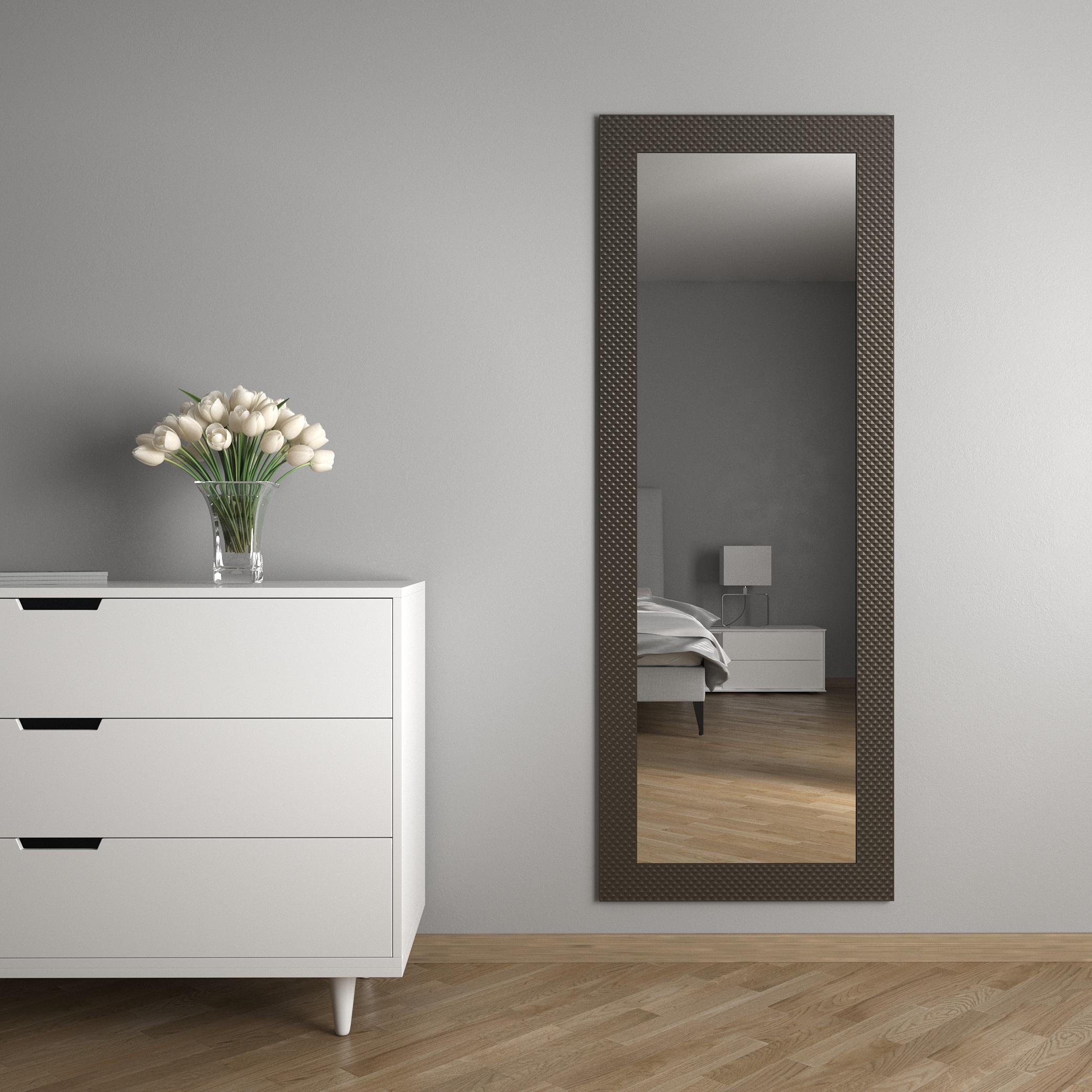 Зеркало настенное Black Mirror в полный рост 176x66 Серо-коричневый (8518В-268)