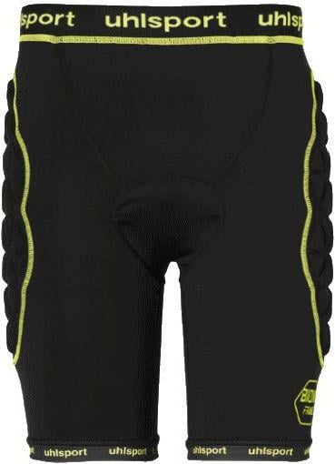 Шорты вратарские Uhlsport BIONIKFRAME PADDED SHORT 1005638 01 XL Черно-желтый - фото 1