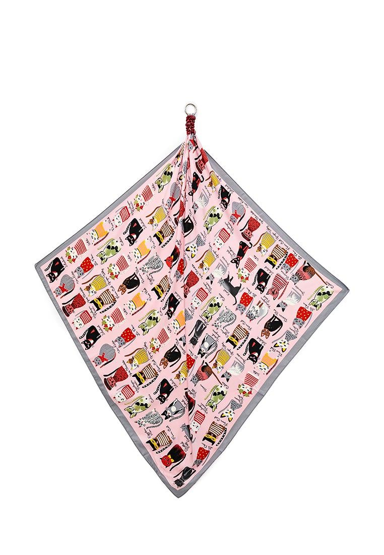 Дизайнерский платок My Scarf Кот Розовый (х-010)
