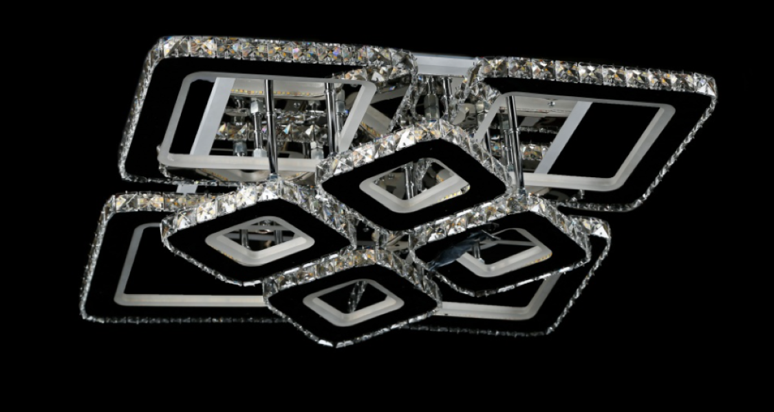 Светодиодная люстра LA112/600/4/4 LED CH Белый/Хром (AN000046)