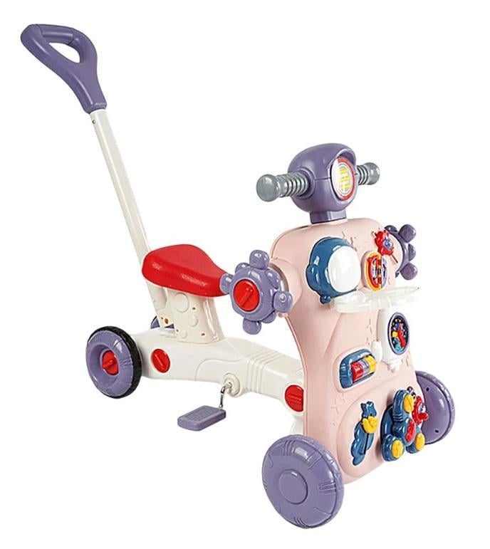 Каталка детская музыкальная 7в1 столик/звук/пальчиковые игры Multicolor (158041)